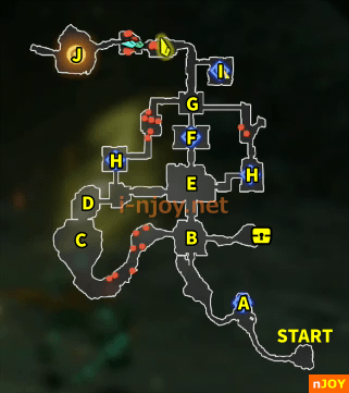 封印戦記 シナリオ「英知の眠るところ」 マップ