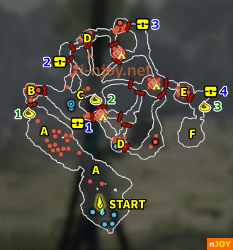 封印戦記 シナリオ「湿原を汚す泥」 マップ