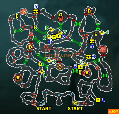 封印戦記 シナリオ「深き霧の中で」 マップ