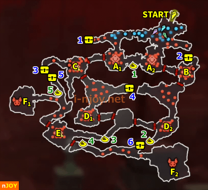 封印戦記 シナリオ「ハイラル城奪還戦」 マップ