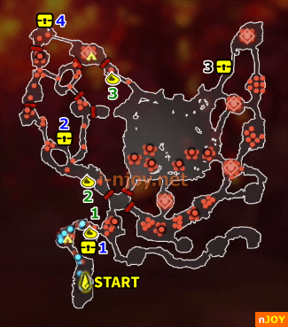 封印戦記 シナリオ「魔王誘引作戦」 マップ