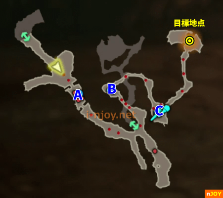 バトルチャレンジ「Ex アッカレ砦への道」 マップ