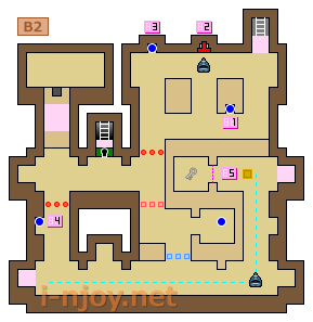 海王の神殿 B2 マップ