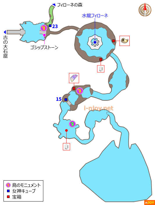 フロリア湖 マップ