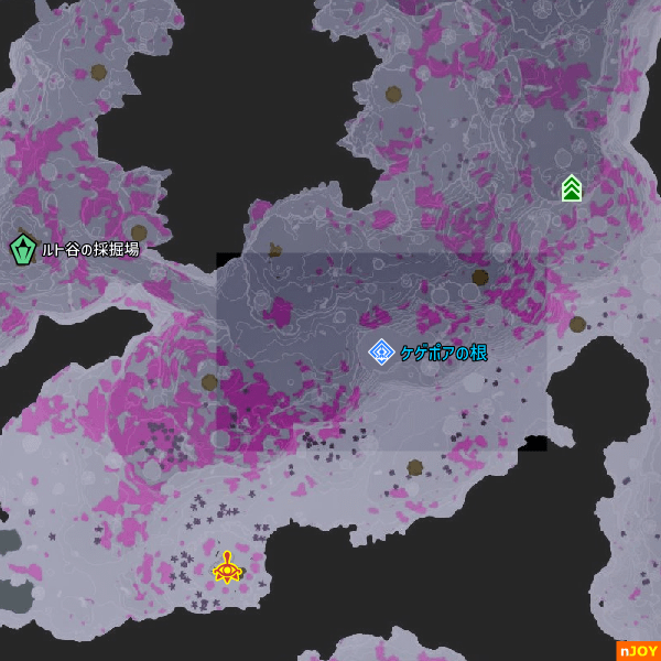 ケゲポアの根 周辺マップ