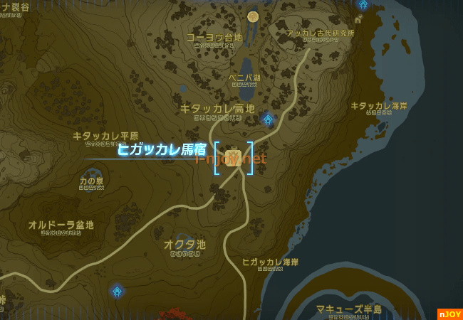 ヒガッカレ馬宿 周辺マップ