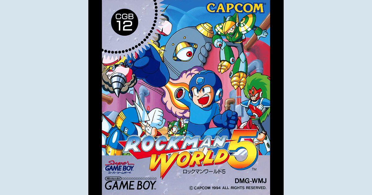 A735　ロックマンワールド5　ゲームボーイ ロックマンワールド5』1994年／ゲームボーイ - レトロゲームの